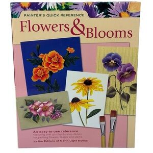 Hardback Spiral Bound Book Painters Quick Reference Flowers & Blooms 192 pg
